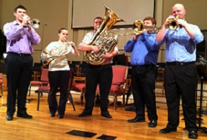 Don't Toot Your Own Horn--“His Own” brass quintet