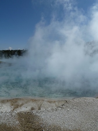 In Hot Water--Yellowstone geyser basin