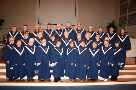 Preaching to the choir--church choir in robes