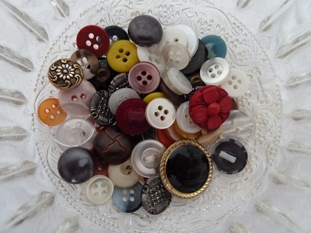 Cute as a Button--bowl of buttons