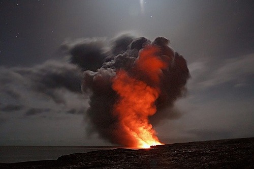 Boil the Ocean - volcano lava above the ocean