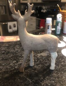 Not Have a Leg to Stand On--Deer with play dough leg