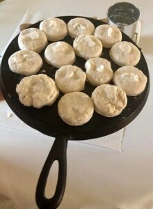Start from Scratch--ready-to-bake biscuits in a skillet 